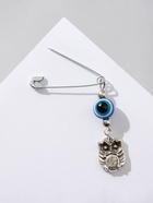 Булавка-оберег «На счастье и удачу», 2.2 см, синяя в серебре (комплект 2 шт) - фото 49903844