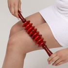 Массажёр «Скалка», универсальный, 36×6 см, 8 дисков, деревянный - Фото 4