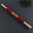 Массажёр «Скалка», универсальный, 47×4 см, деревянный - Фото 3