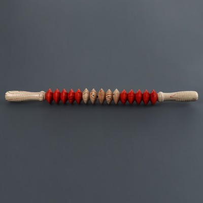 Массажёр «Скалка», универсальный, 47×4 см, деревянный