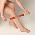 Массажёр «Скалка», универсальный, 47×4 см, деревянный - Фото 6