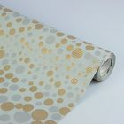 Бумага упаковочная крафт "Волшебство", серябряно-золотой, 0.5 х 10 м - Фото 1