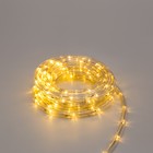 Световой шнур Luazon Lighting 10 мм, IP65, 5 м, 24 LED/м, 220 В, 8 режимов, свечение тёплое белое - Фото 2