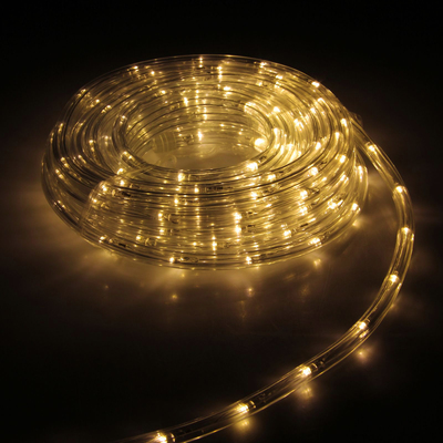 Световой шнур Luazon Lighting 10 мм, IP65, 5 м, 24 LED/м, 220 В, 8 режимов, свечение тёплое белое