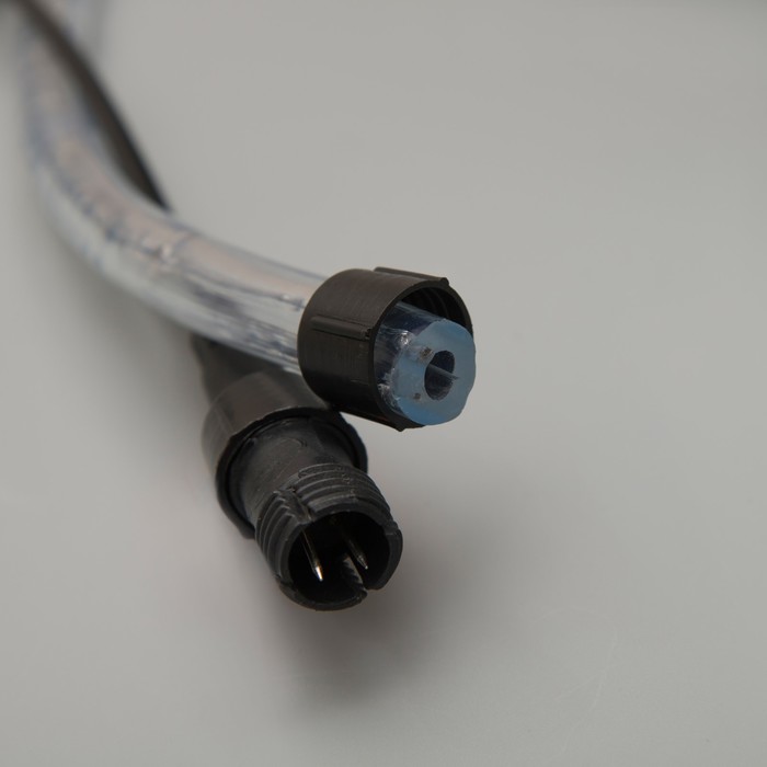Световой шнур Luazon Lighting 10 мм, IP65, 5 м, 24 LED/м, 220 В, 8 режимов, свечение синее - фото 1925809496