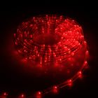 Световой шнур Luazon Lighting 10 мм, IP44, 5 м, 24 LED/м, 220 В, 8 режимов, свечение красное - фото 1547819