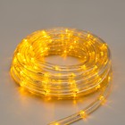 Световой шнур Luazon Lighting 10 мм, IP65, 5 м, 24 LED/м, 220 В, 8 режимов, свечение жёлтое - фото 8297317