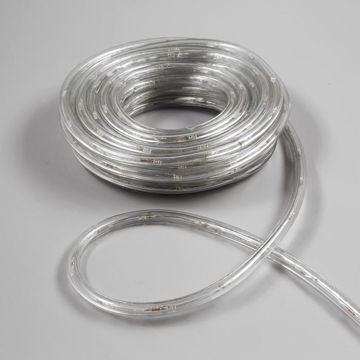 Световой шнур Luazon Lighting 10 мм, IP65, 10 м, 24 LED/м, 220 В, 8 режимов, свечение белое - фото 1905380937