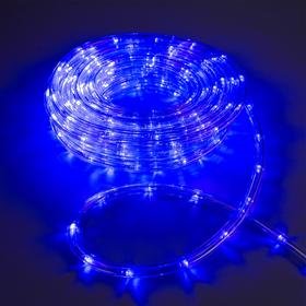 Световой шнур Luazon Lighting 10 мм, IP65, 10 м, 24 LED/м, 220 В, 8 режимов, свечение синее