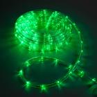 Световой шнур Luazon Lighting 10 мм, IP44, 10 м, 24 LED/м, 220 В, 8 режимов, свечение зелёное - фото 1547872