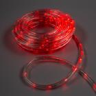 Световой шнур Luazon Lighting 10 мм, IP44, 10 м, 24 LED/м, 220 В, 8 режимов, свечение красное - фото 2849461