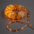 Световой шнур Luazon Lighting 10 мм, IP44, 10 м, 24 LED/м, 220 В, 8 режимов, свечение жёлтое - фото 3975261