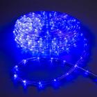 Световой шнур Luazon Lighting 10 мм, IP44, 20 м, 24 LED/м, 220 В, 8 режимов, свечение синее - фото 2849498