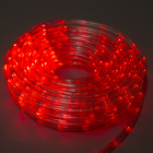Световой шнур Luazon Lighting 10 мм, IP65, 20 м, 24 LED/м, 220 В, 8 режимов, свечение красное - фото 8297428