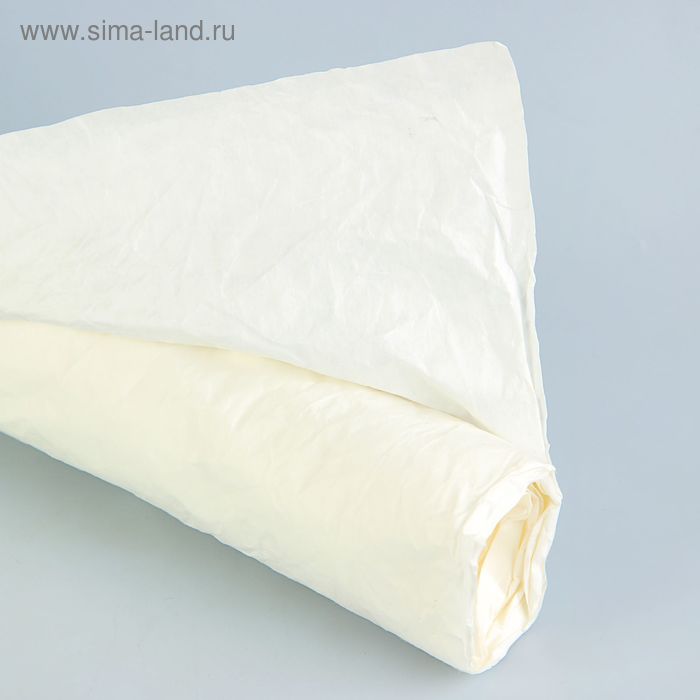 Бумага упаковочная "Эко люкс" со шнурком, жатая, белая, 70 х 200 см - Фото 1