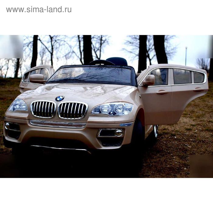 Электромобиль BMW X6, цвет шампань глянец - Фото 1