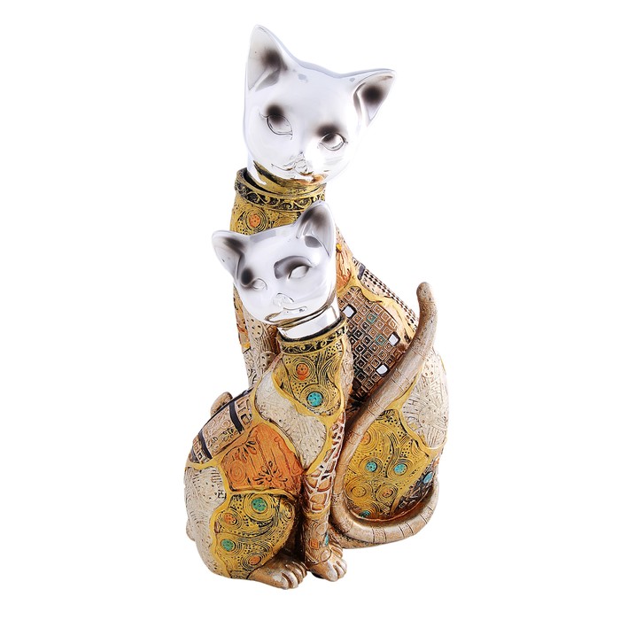 Сувенир "2 кошки мозаика" 30x16x12 см - Фото 1