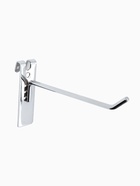 Крючок на сетку одинарный, d=6 мм, L=14 см, цвет хром - Фото 1