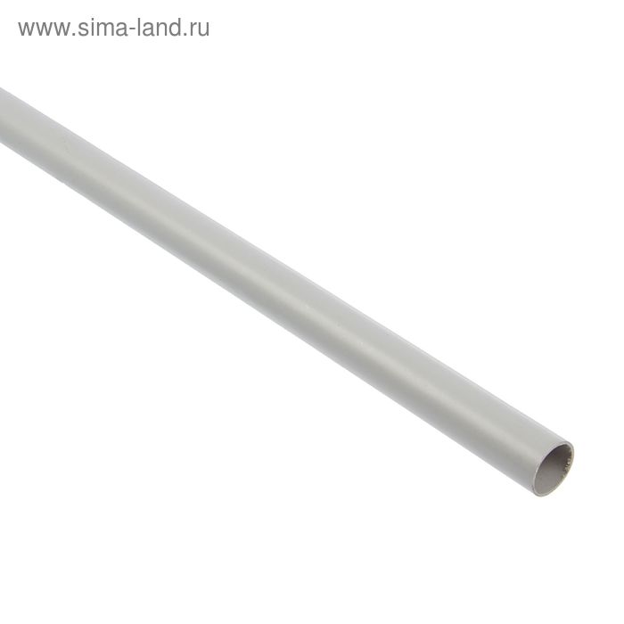 Труба жесткая, ПВХ, d=20 мм,, длина 3 м, цвет серый, 55.02.002.0002 - Фото 1