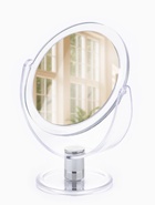 Зеркало настольное, с увеличением х2, двустороннее, 13×17 см, (d=10.5 см), прозрачное - Фото 1