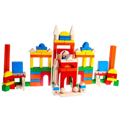 Конструктор деревянный «Развитие», 163 детали, без схемы для сборки