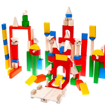 Конструктор деревянный «Развитие», 163 детали, без схемы для сборки