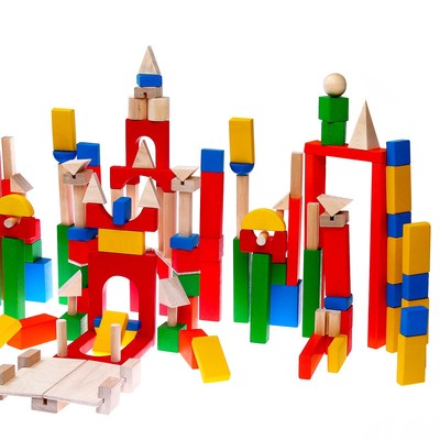 Конструктор деревянный «Развитие», 163 детали, без схемы для сборки