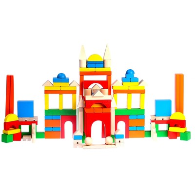 Конструктор деревянный «Развитие», 163 детали, без схемы для сборки