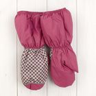 Варежки для девочки, размер 14, цвет бордо МИКС - Фото 2