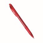 Ручка шариковая автоматическая Pentel FineLine BK417, резиновый упор, узел 0.7мм, стержень красный, масляная основа - Фото 1