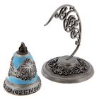 Колокольчик рождественский на подставке "Звезда", металл, заливка краской - Фото 4