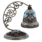 Колокольчик рождественский на подставке "Свеча", металл, заливка краской - Фото 2