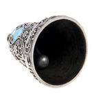 Колокольчик рождественский на подставке "Свеча", металл, заливка краской - Фото 5