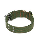 Ошейник четырехслойный с вертлюгом, 65×4 см, ОШ 54-60 см, полиэстер, зелёный - Фото 3