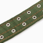 Ошейник четырехслойный с вертлюгом, 65×4 см, ОШ 54-60 см, полиэстер, зелёный - Фото 10