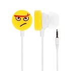 Наушники Luazon «Смайлики» LN-1, вакуумные, желто-белые - Фото 2