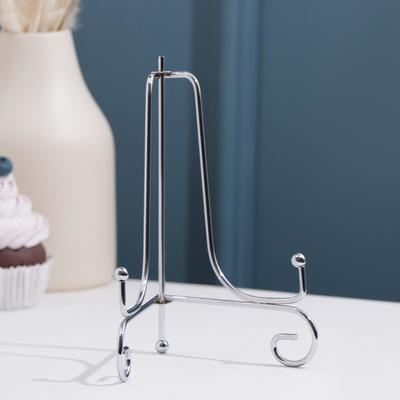 Подставка под тарелки Доляна, 14×10 см, хромированная