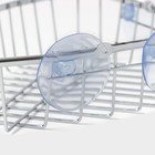 Полка для ванной Доляна, угловая, на присосках, 19×19×5.5 см, хромированная - Фото 3