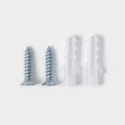 Полка для ванной Доляна, угловая, на присосках, 19×19×5.5 см, хромированная - Фото 4