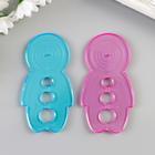 Линейка-шаблон для ровных завитков "Человечек" МИКС 9,5х5 см - Фото 1