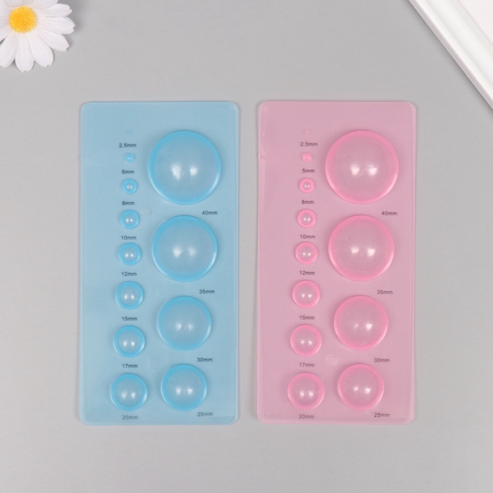 Линейка-шаблон для квиллинга «Круги» 18×9×2.5 см - Фото 1