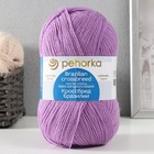 Пряжа для вязания спицами, крючком «Пехорский текстиль. Кроссбред Бразилии», 50% мериносовая шерсть, 50% акрил, 500 м/100 г, (389 св. фиалка) - Фото 1