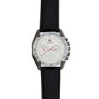 Часы наручные мужские Ewwe, 3 шкалы, 6 цифр, светлый циферблат, чёрный ремешок - Фото 2