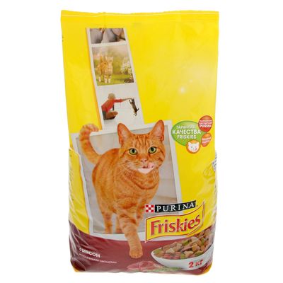 Сухой корм FRISKIES для кошек, мясо/овощи, 2 кг