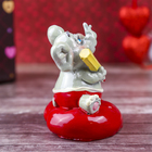 Сувенир "Слонёнок радость с запиской-валентинкой" 7,8х6х6,8 см - Фото 2