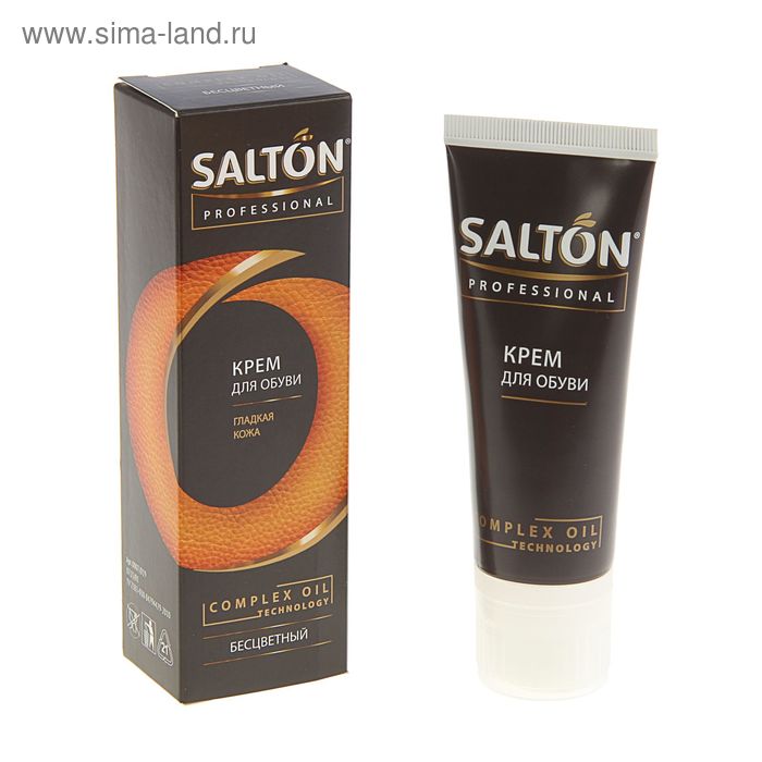 Крем для обуви Salton Professional, бесцветный, в тубе, 75 мл - Фото 1