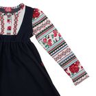 Платье для девочки "Славянский орнамент", рост 110 см (56), цвет джинс ДПД405438 - Фото 3