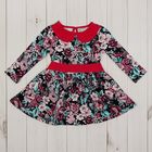 Платье для девочки"Осенний блюз", рост 92 см (50), цвет розовый/фуксия - Фото 3