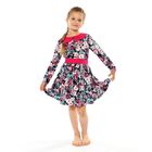 Платье для девочки"Осенний блюз", рост 98 см (52), цвет розовый/фуксия - Фото 1