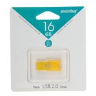 Флешка Smartbuy Funky series Yellow, 16 Гб, USB2.0, чт до 25 Мб/с, зап до 15 Мб/с, желтая - Фото 2